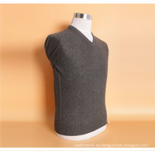 Suéter de manga larga con cuello en V de Yak Wool / Cachemira / Ropa / Ropa / Prendas de punto